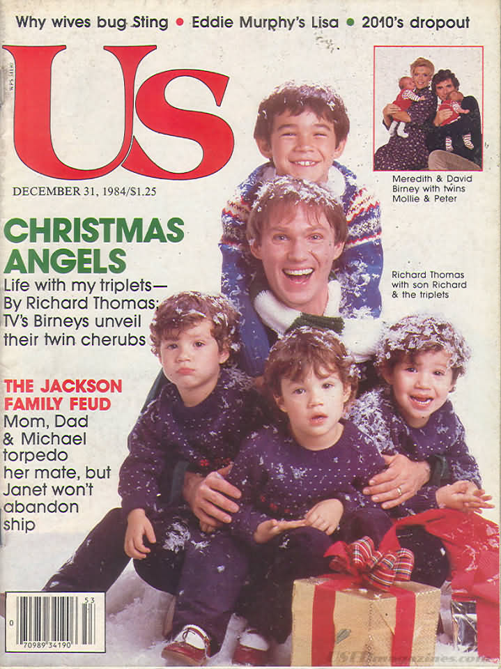 US WEEKLY magazine side cover Issue 201 31 December 1984