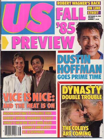 US WEEKLY magazine side cover Issue 7 Vol 3 # 7 - 23 September 1985