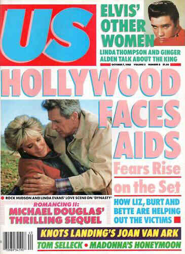 US WEEKLY magazine side cover Issue 8 Vol 3 # 8 - 7 October 1985