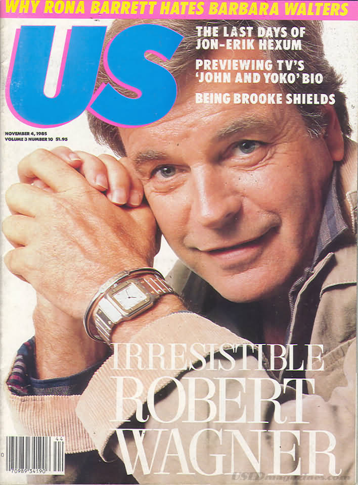 US WEEKLY magazine side cover Issue 10 Vol 3 # 10 - 4 November 1985