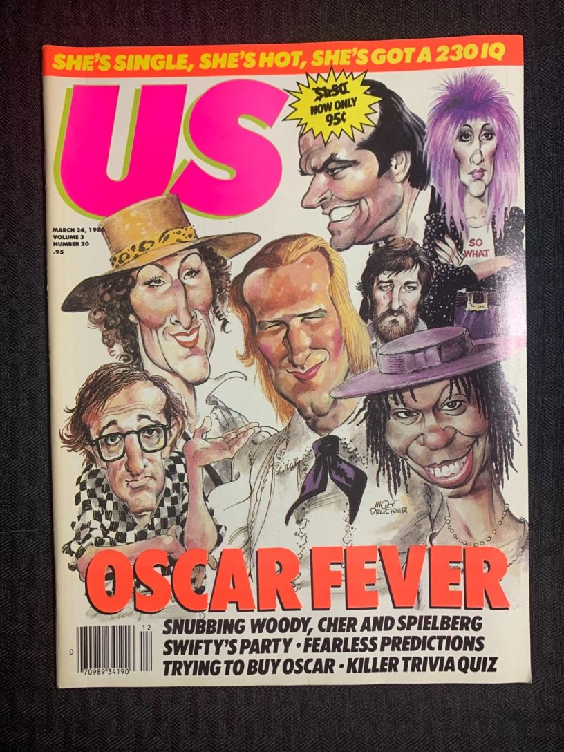 US WEEKLY magazine side cover Issue 20  Vol 3 # 20 24 March 1986