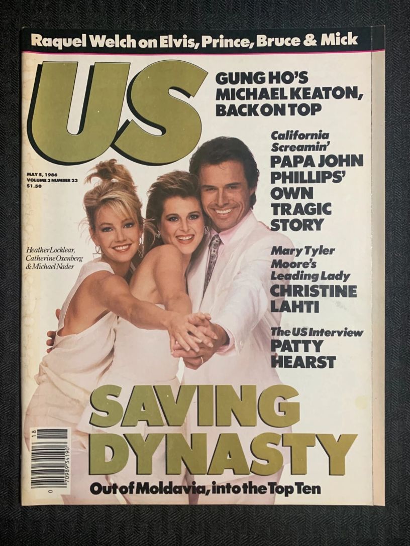 US WEEKLY magazine side cover Issue 23  Vol 3 # 23 5 May 1986