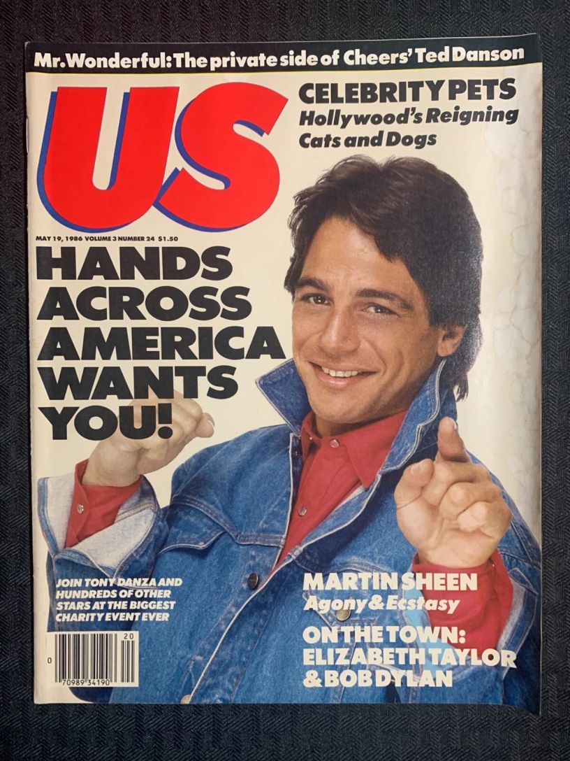 US WEEKLY magazine side cover Issue 24  Vol 3 # 24 19 May 1986