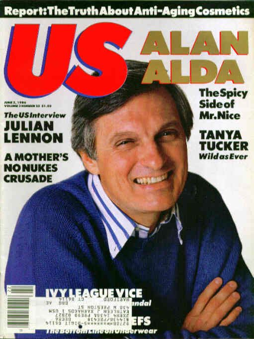 US WEEKLY magazine side cover Issue 25  Vol 3 # 25 2 June 1986