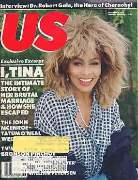US WEEKLY magazine side cover Issue 34  Vol 3 # 34 6 October 1986