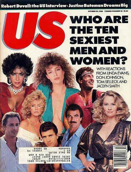 US WEEKLY magazine side cover Issue 35  Vol 3 # 35 20 October 1986