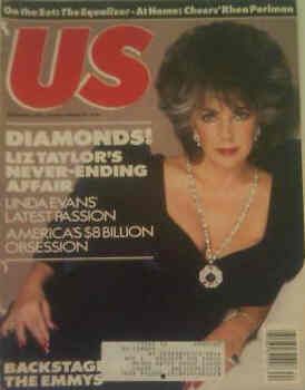 US WEEKLY magazine side cover Issue 36  Vol 3 # 36 3 November 1986