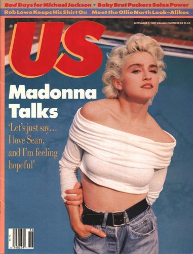 US WEEKLY magazine side cover Issue 58 Vol 3 # 58 - 7 September 1987