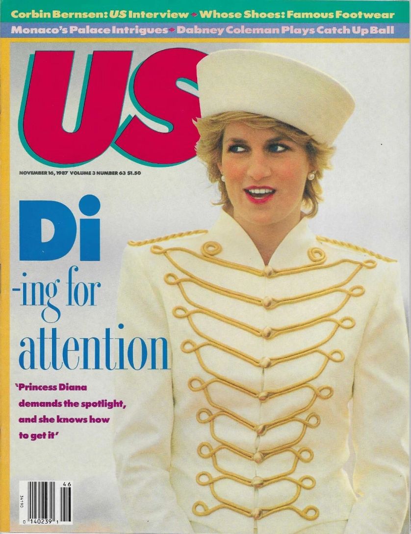 US WEEKLY magazine side cover Issue 63 Vol 3 # 63 - 16 November 1987