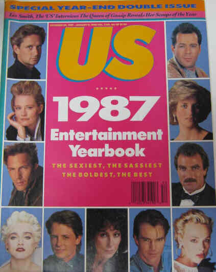 US WEEKLY magazine side cover Issue 66 Vol 3 # 66/67 - 28 December 1987