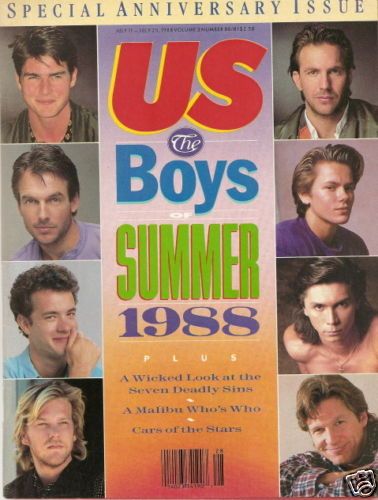 US WEEKLY magazine side cover Issue 80/81 Vol 3 # 80 - 11 July 1988