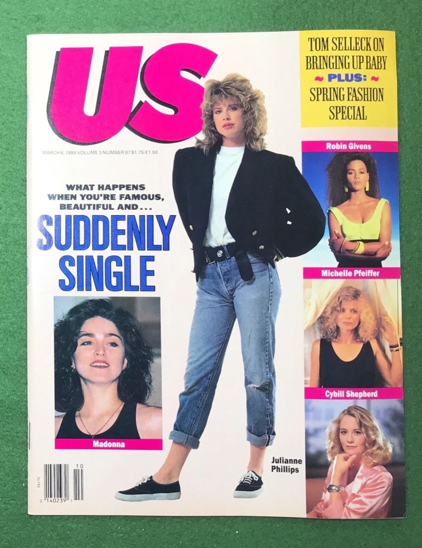 US WEEKLY magazine side cover Issue 97 6 March 1989