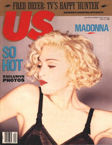 US WEEKLY magazine side cover Issue 104 12 June 1989