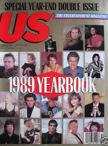 US WEEKLY magazine side cover Issue 118/119 25 December 1989