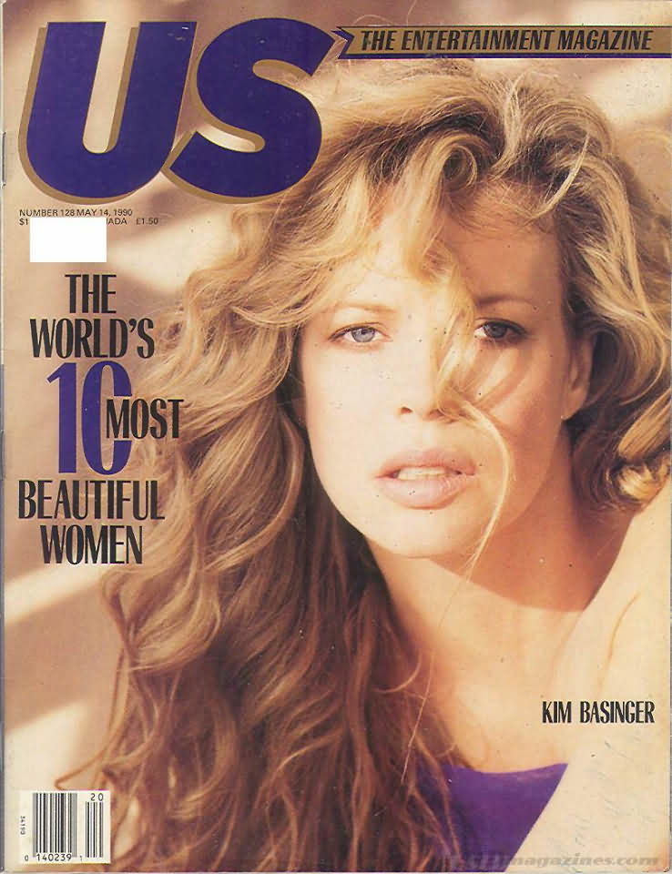 US WEEKLY magazine side cover Issue 128 14 May 1990