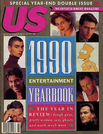 US WEEKLY magazine side cover Issue 144/145 24 December 1990