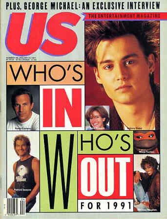 US WEEKLY magazine side cover Issue 146 21 January 1991