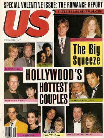 US WEEKLY magazine side cover Issue 148 21 February 1991