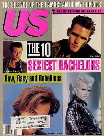 US WEEKLY magazine side cover Issue 150 21 March 1991