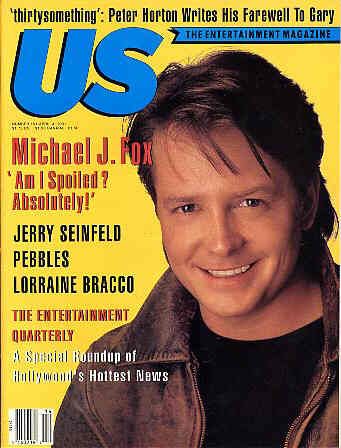 US WEEKLY magazine side cover Issue 151 4 April 1991