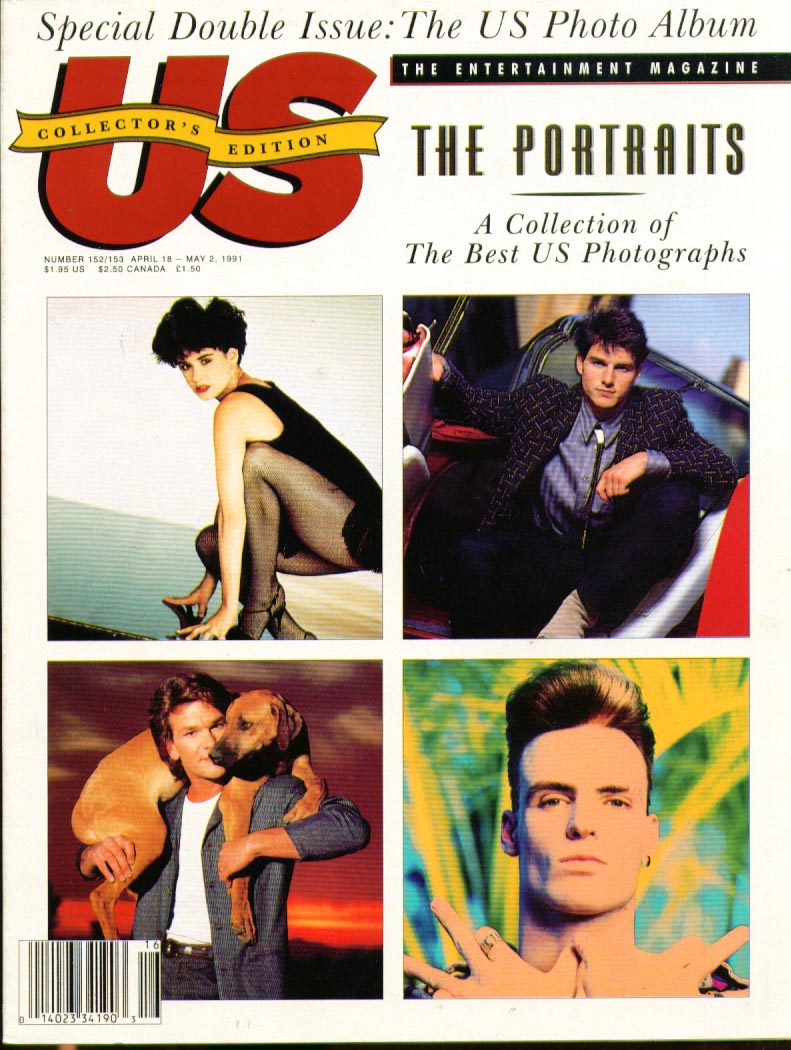 US WEEKLY magazine side cover Issue 152/153 18 April 1991
