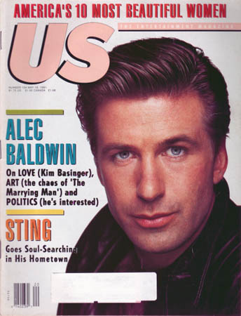 US WEEKLY magazine side cover Issue 154 16 May 1991