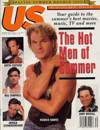 US WEEKLY magazine side cover Issue 158/159 11 July 1991