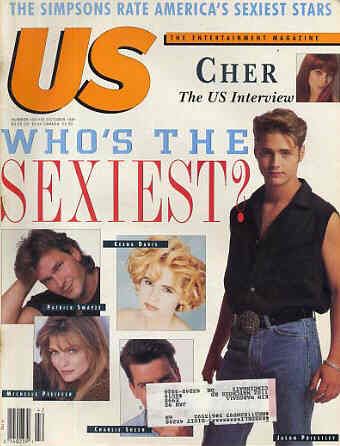US WEEKLY magazine side cover Issue 164/165 October 1991