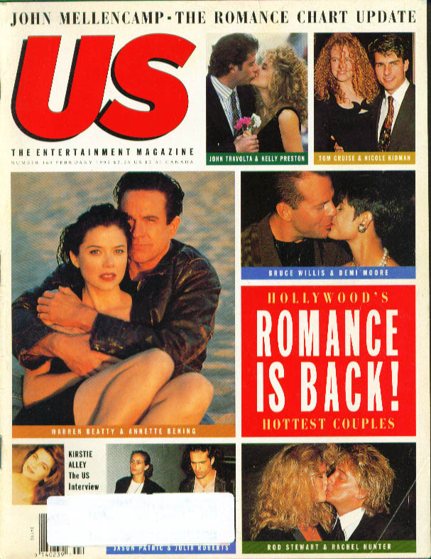 US WEEKLY magazine side cover Issue 169 February 1992
