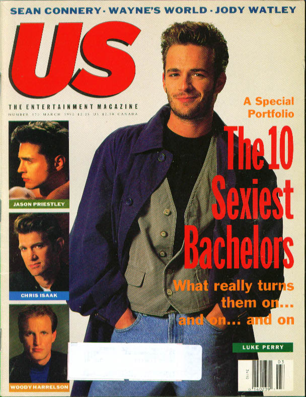 US WEEKLY magazine side cover Issue 170 March 1992