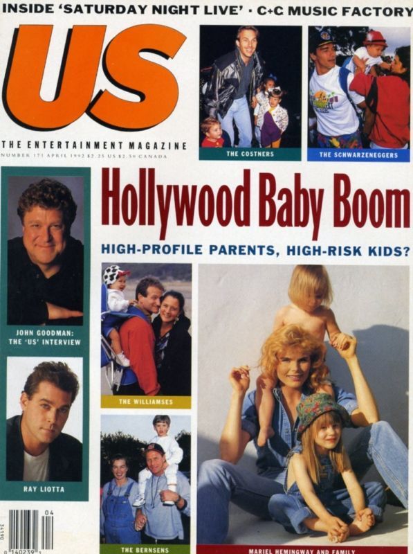 US WEEKLY magazine side cover Issue 171 April 1992
