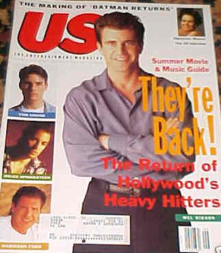US WEEKLY magazine side cover Issue 173 June 1992