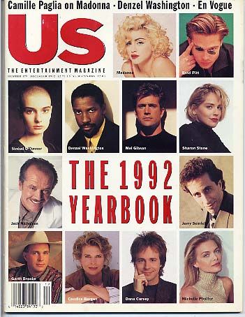 US WEEKLY magazine side cover Issue 179 December 1992