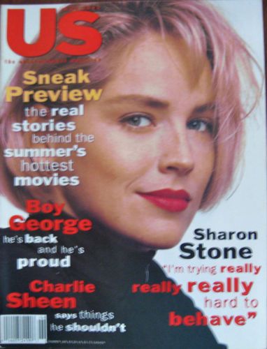US WEEKLY magazine side cover Issue 185 June 1993