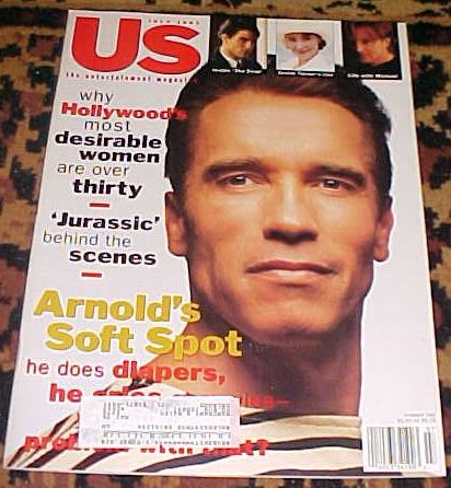 US WEEKLY magazine side cover Issue 186 July 1993