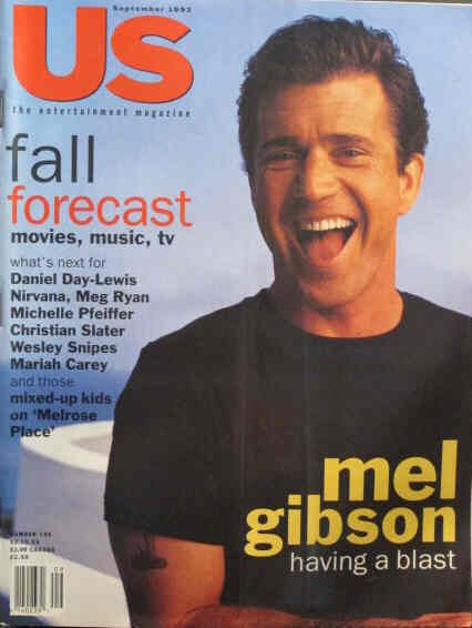 US WEEKLY magazine side cover Issue 188 September 1993
