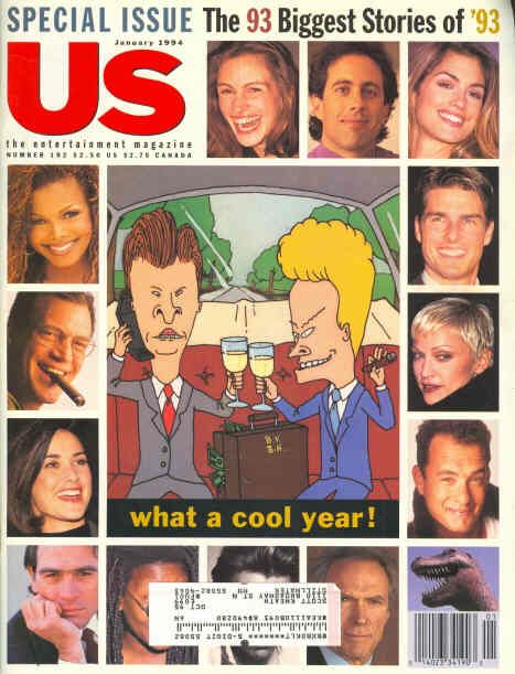 US WEEKLY magazine side cover Issue 192 January 1994