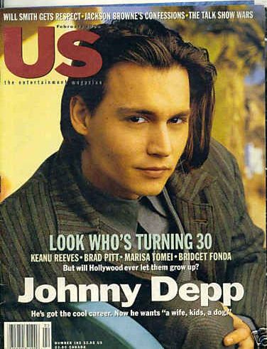US WEEKLY magazine side cover Issue 193 February 1994