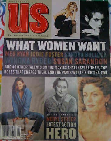 US WEEKLY magazine side cover Issue 201 October 1994