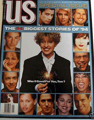 US WEEKLY magazine side cover Issue 204 January 1995