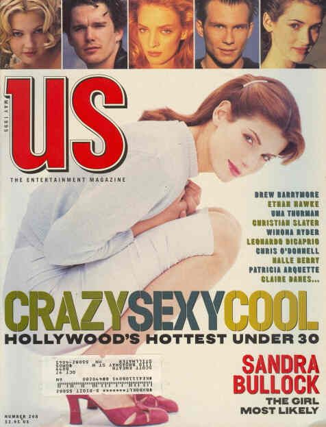 US WEEKLY magazine side cover Issue 208 May 1995