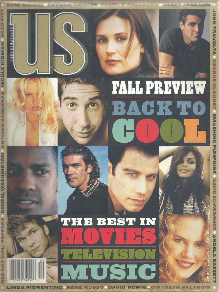 US WEEKLY magazine side cover Issue 212 September 1995