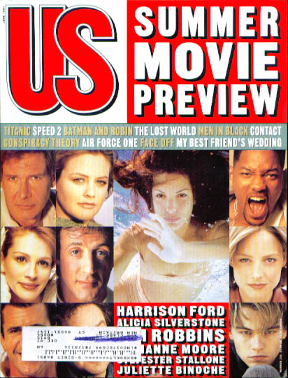 US WEEKLY magazine side cover Issue 233 June 1997