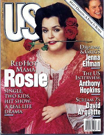 US WEEKLY magazine side cover Issue 242 March 1998