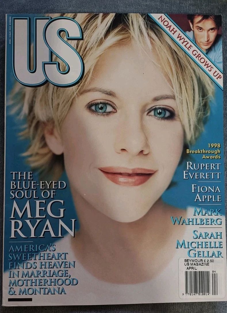 US WEEKLY magazine side cover Issue 243 April 1998