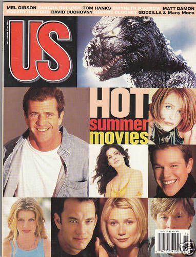 US WEEKLY magazine side cover Issue 245 June 1998