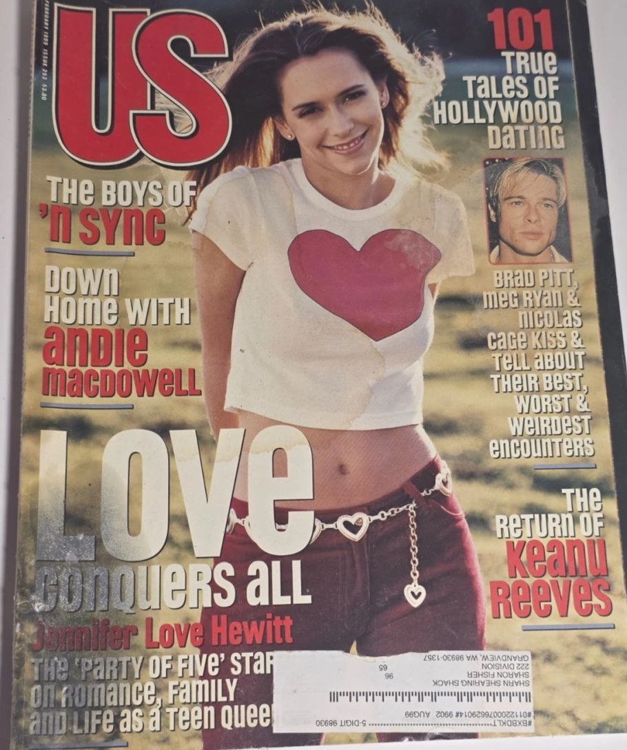US WEEKLY magazine side cover Issue 253 February 1999