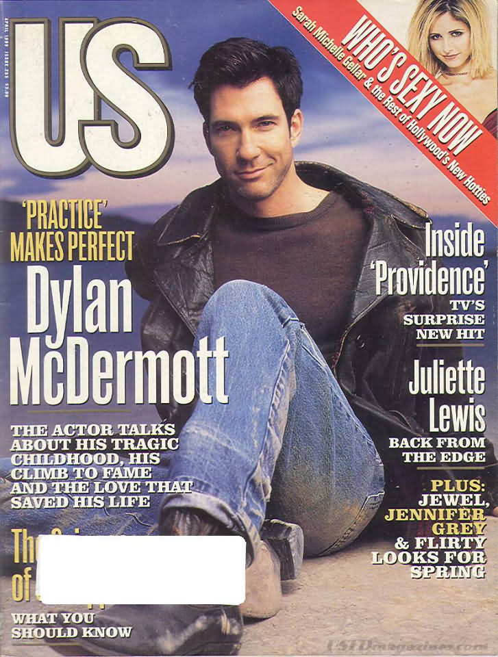 US WEEKLY magazine side cover Issue 255 April 1999