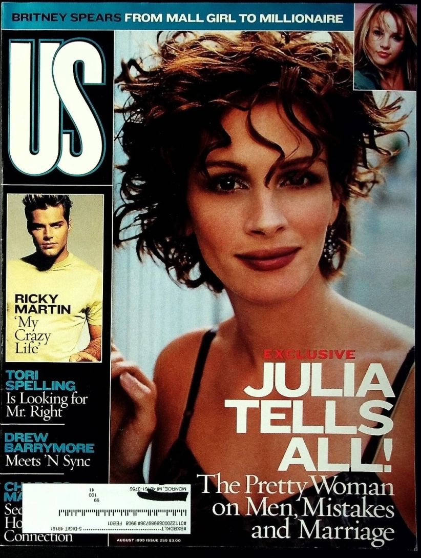 US WEEKLY magazine side cover Issue 259 August 1999