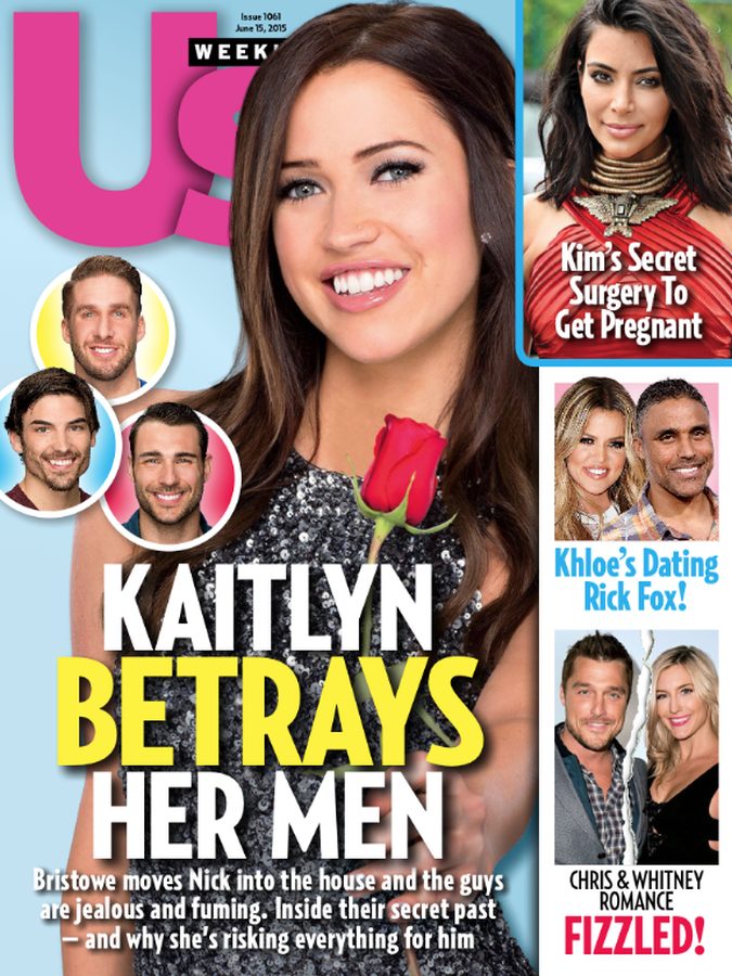 US WEEKLY magazine side cover Issue 1061 15 June 2015